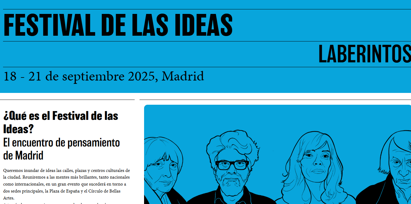 Recorte de cartel del Festival de las Ideas
